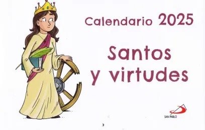 Calendario Santos y Virtudes de pared - 29,7 X 21 CM