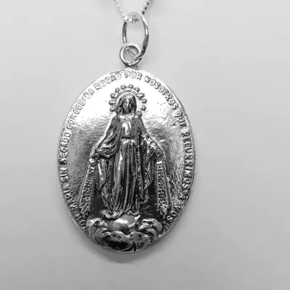 Colgante medalla Virgen Milagrosa