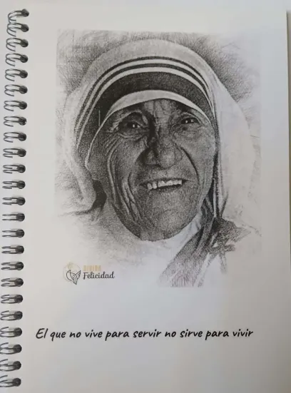 Cuaderno A4 Madre Teresa